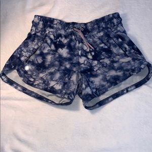 Girls tie dye blue and white girls shorts